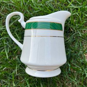 Majesty Fine China Malachite Green Set Gold Trim 8420